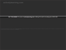 Tablet Screenshot of activelylearning.com